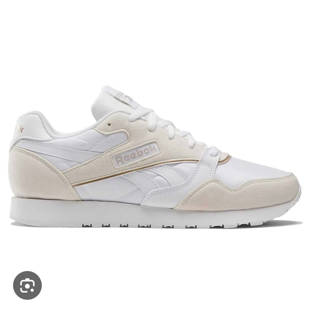 Reebok White & Gold Ultra Flash Sneakers